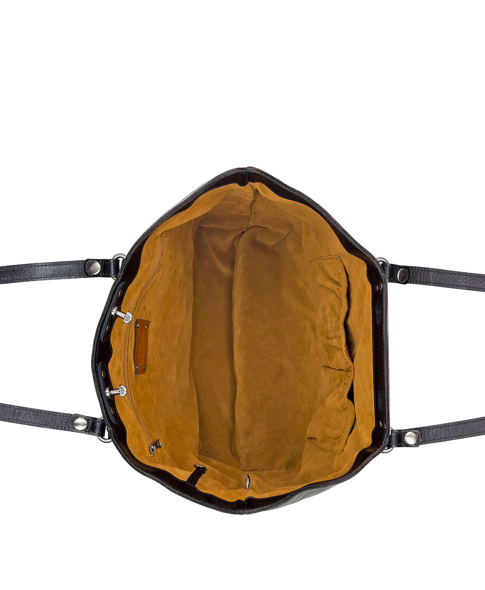 Benvenuto Tote - Vintage Distressed Leather - black - by Patricia Nash - View 19 of 62