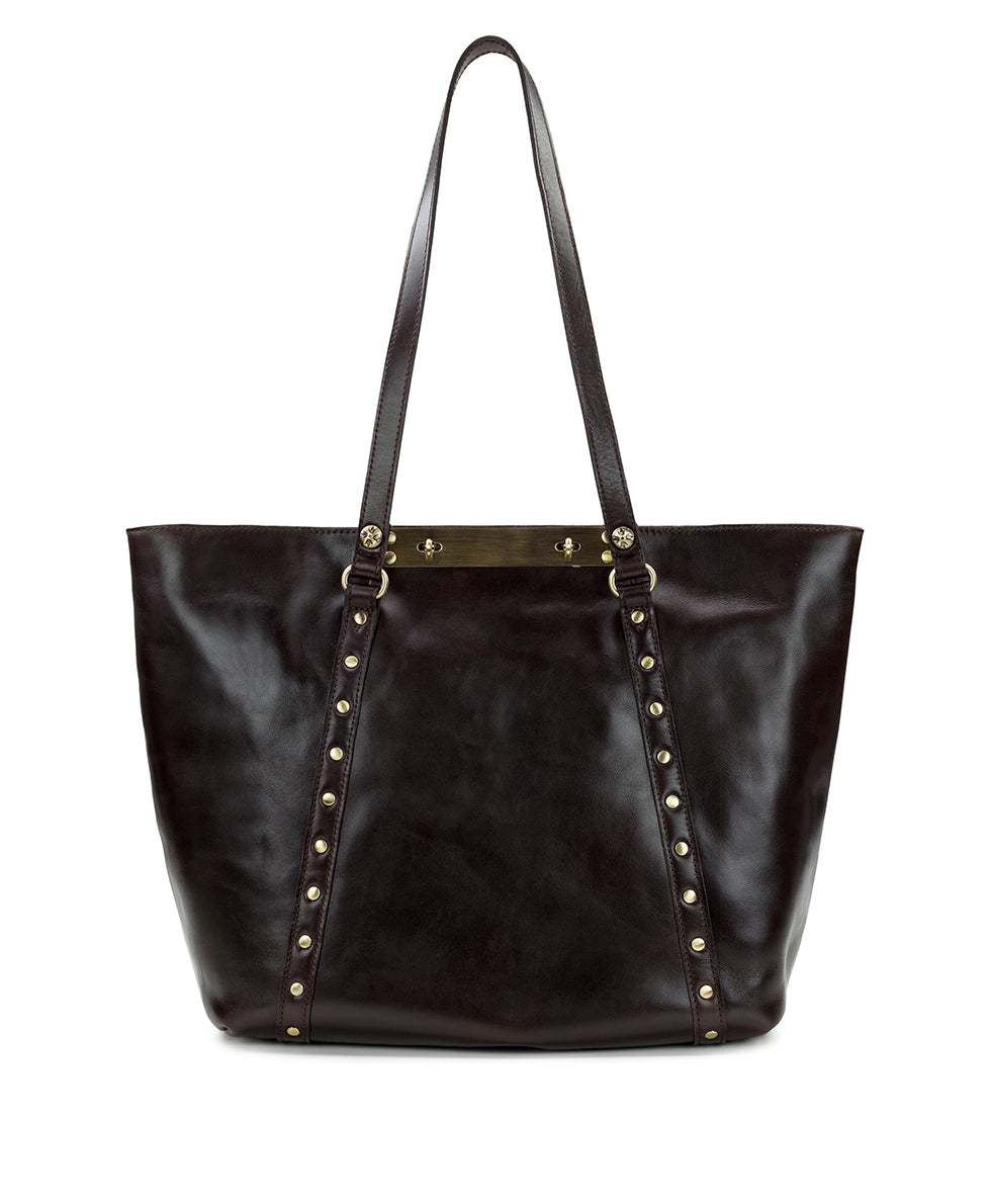 Benvenuto Tote - Vintage Distressed Leather - black - by Patricia Nash - View 20 of 62