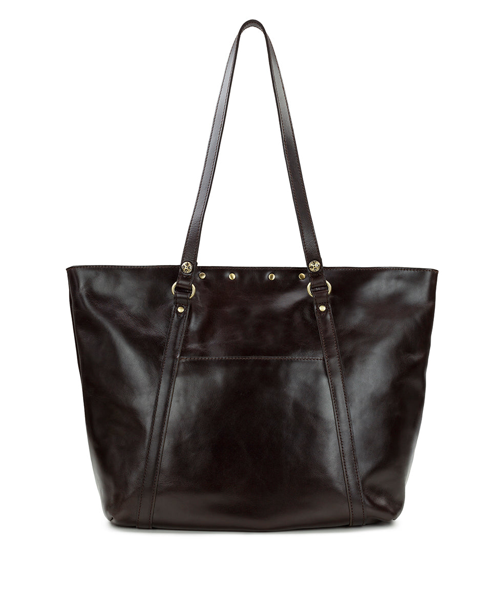 Benvenuto Tote - Vintage Distressed Leather - black - by Patricia Nash - View 21 of 62