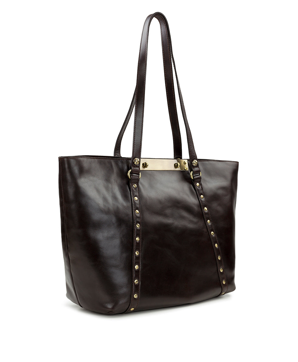 Benvenuto Tote - Vintage Distressed Leather - black - by Patricia Nash - View 22 of 62