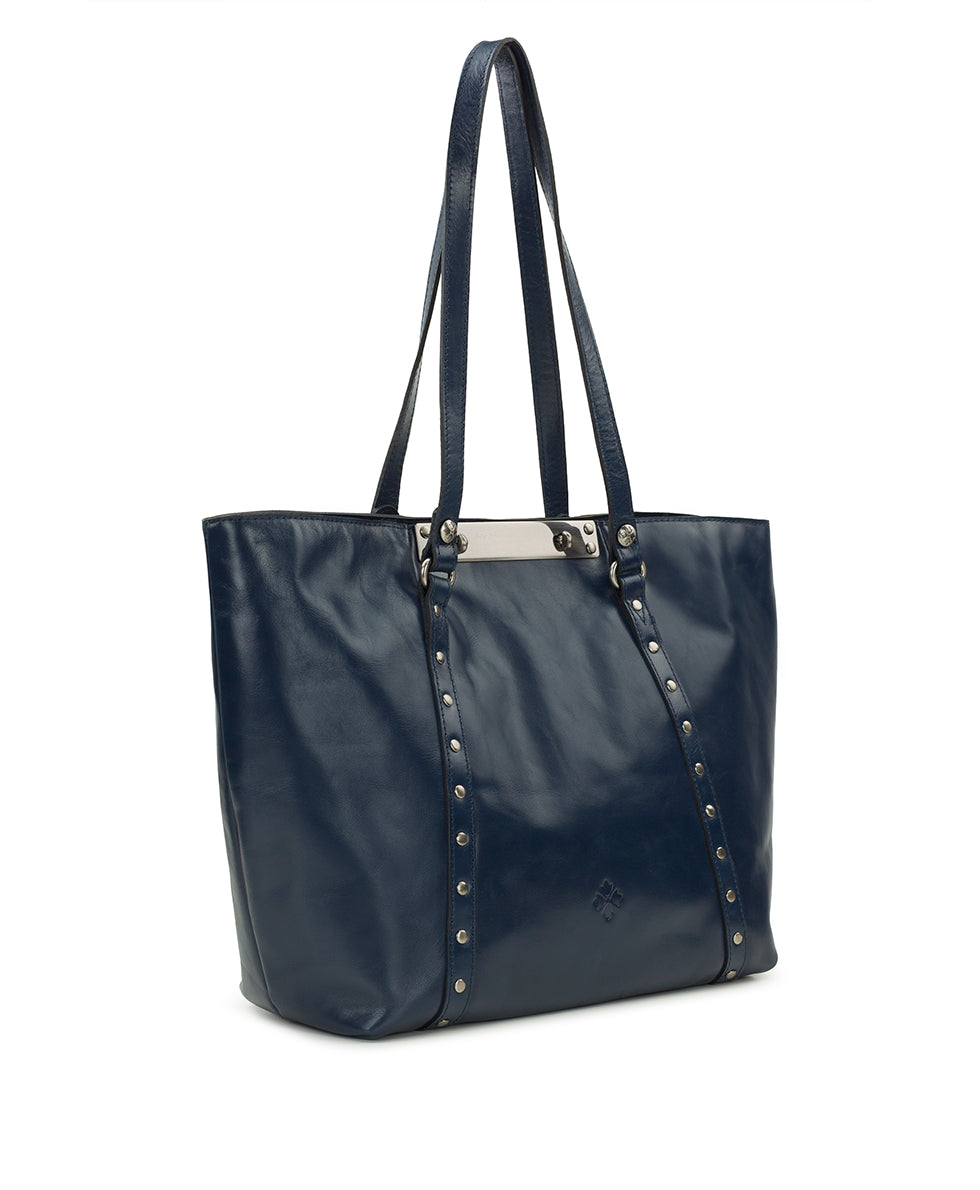 Female - Benvenuto Tote - Vintage Distressed - denim blue - by Patricia Nash - View 3 of 5