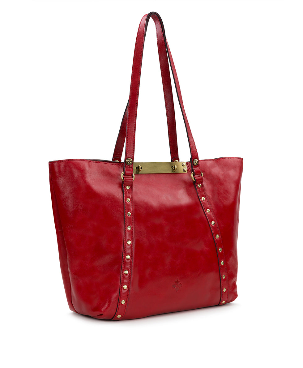 Benvenuto Tote - Vintage Distressed Leather - black - by Patricia Nash - View 43 of 62