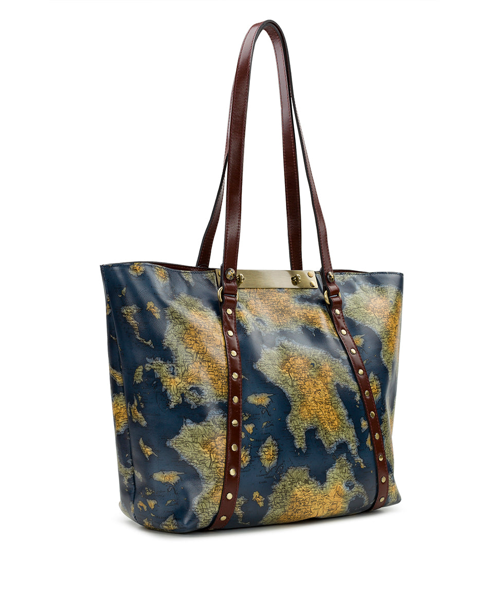 Female - Benvenuto Tote - Greek Map - greek map - by Patricia Nash - View 3 of 6