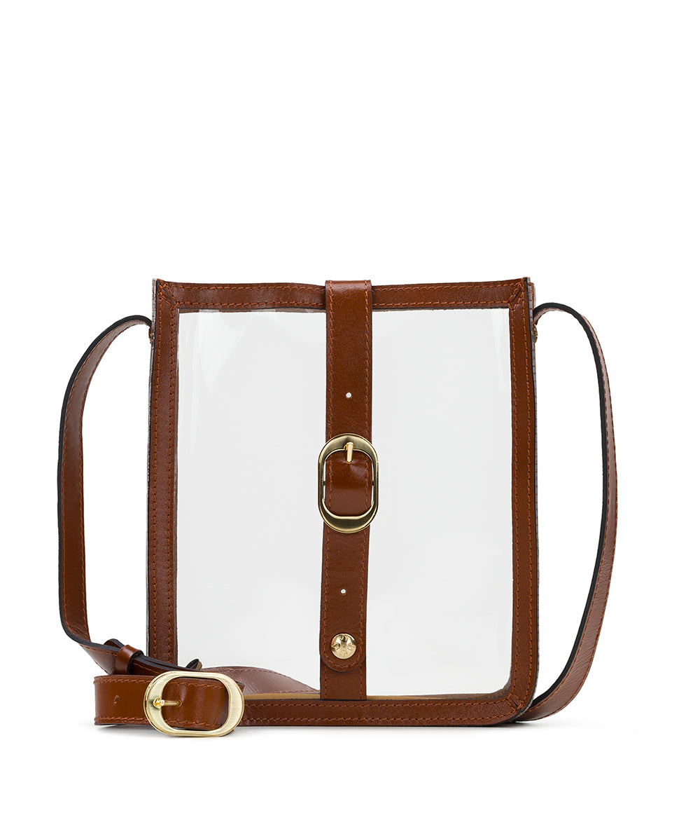 Female - Venezia Crossbody Bag - Clear Bag - tan - by Patricia Nash - View 1 of 4
