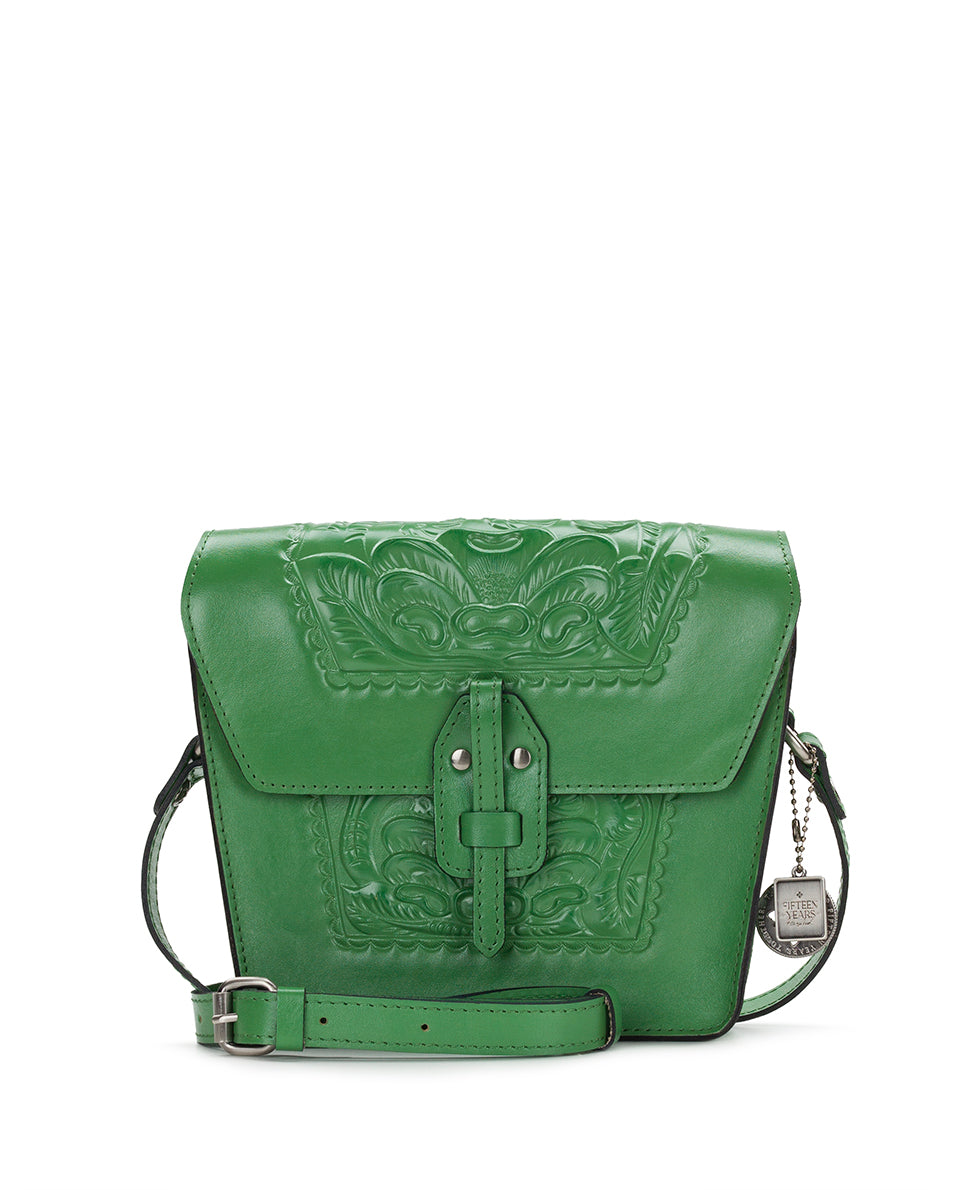 Female - Marciana Flap Crossbody - Burnished Tooled Colors - tan - by Patricia Nash - View 28 of 43