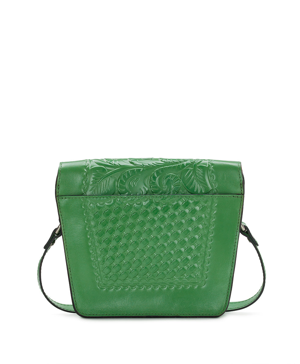 Female - Marciana Flap Crossbody - Burnished Tooled Colors - tan - by Patricia Nash - View 29 of 43