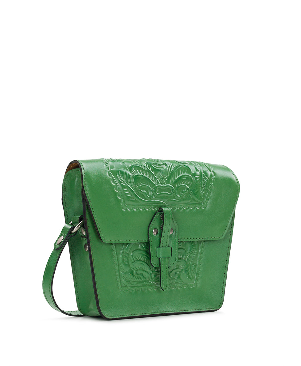 Female - Marciana Flap Crossbody - Burnished Tooled Colors - tan - by Patricia Nash - View 30 of 43