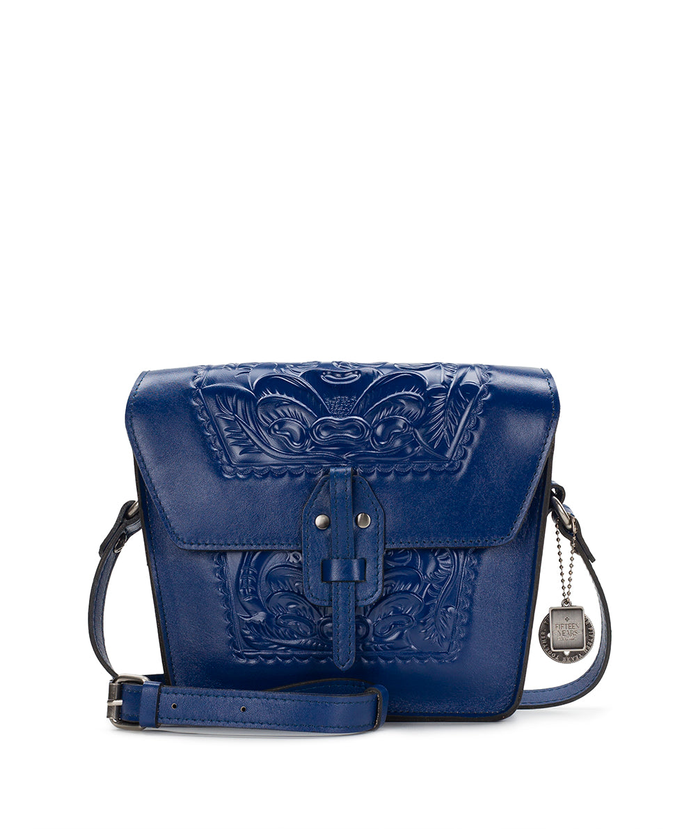 Female - Marciana Flap Crossbody - Burnished Tooled Colors - tan - by Patricia Nash - View 33 of 43