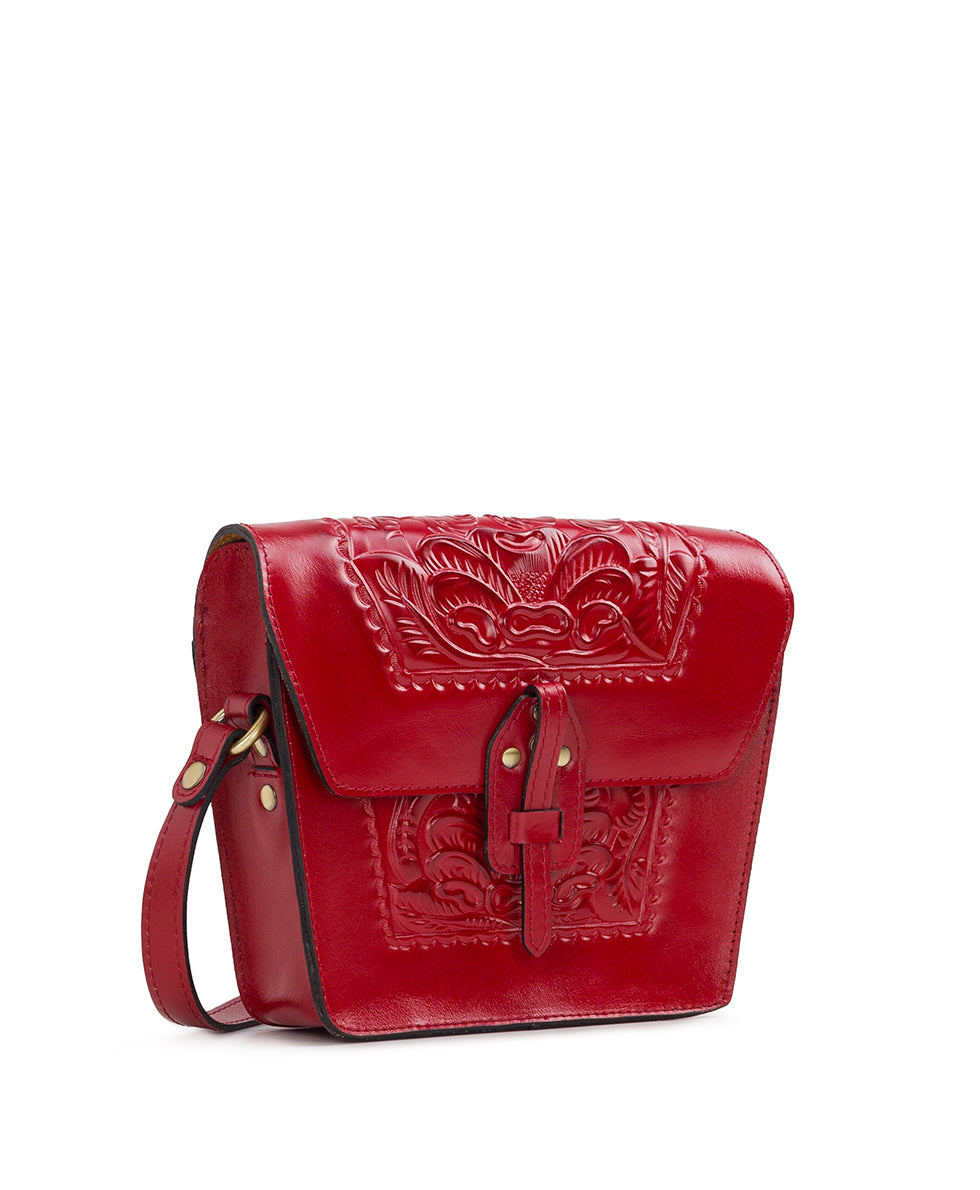 Female - Marciana Flap Crossbody - Burnished Tooled Colors - tan - by Patricia Nash - View 15 of 43