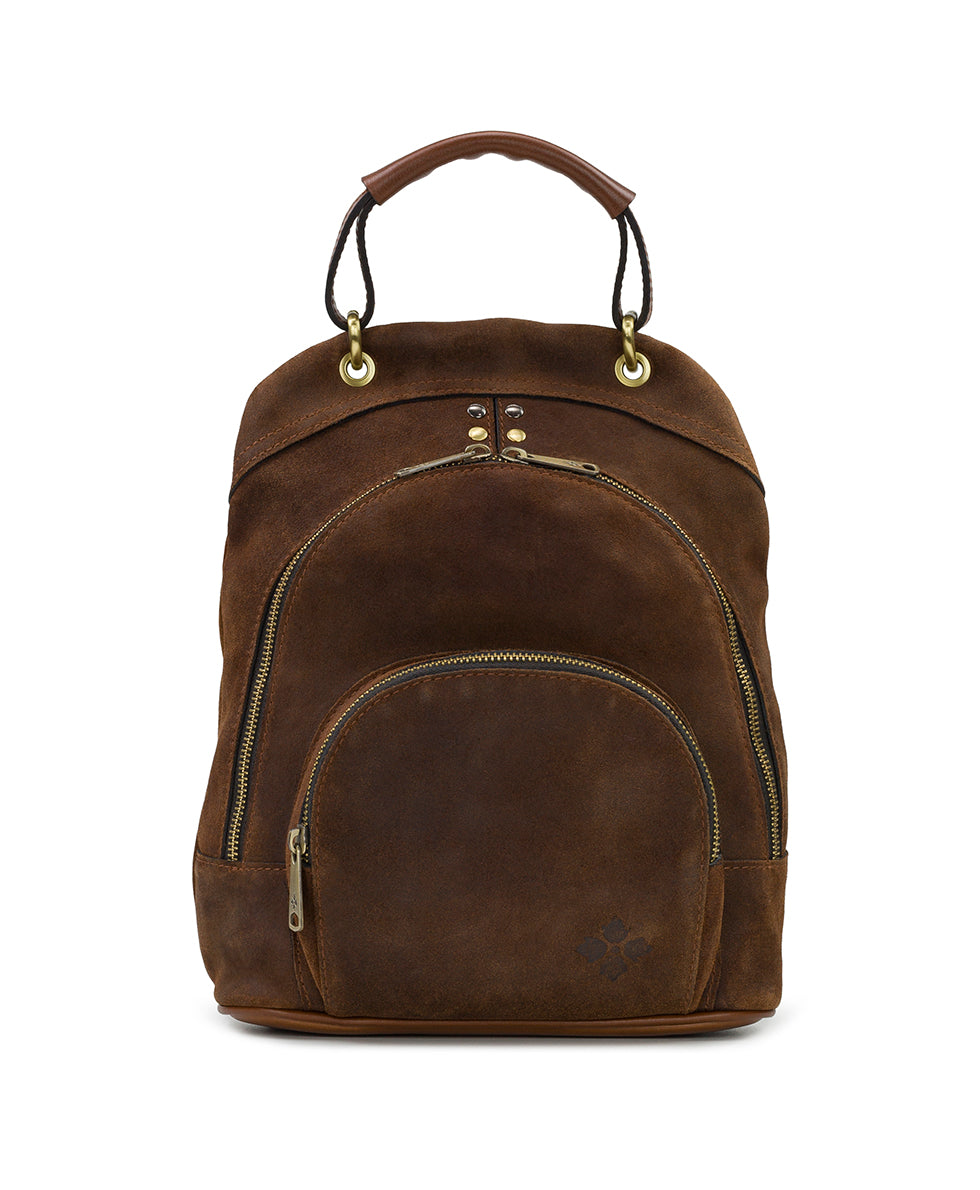 Alencon Backpack - Garment Washed Burnished Suede - whiskey - by Patricia Nash - View 1 of 6