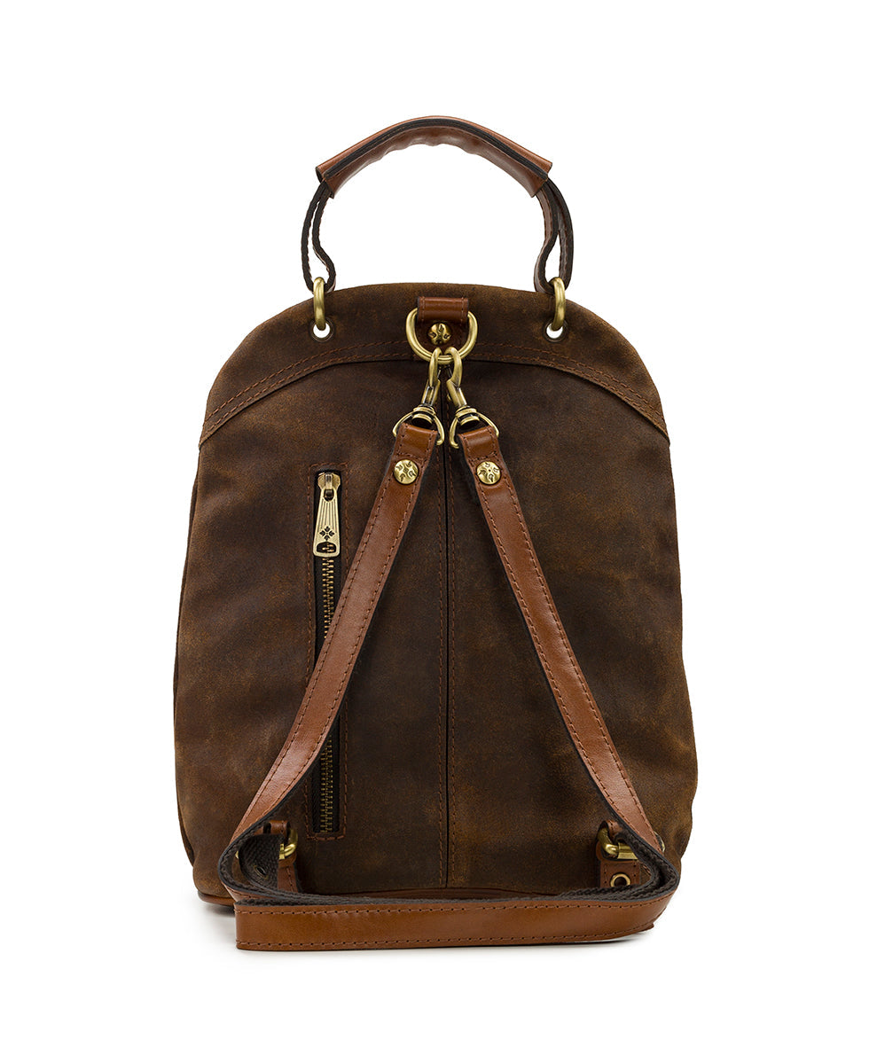 Alencon Backpack - Garment Washed Burnished Suede - whiskey - by Patricia Nash - View 2 of 6