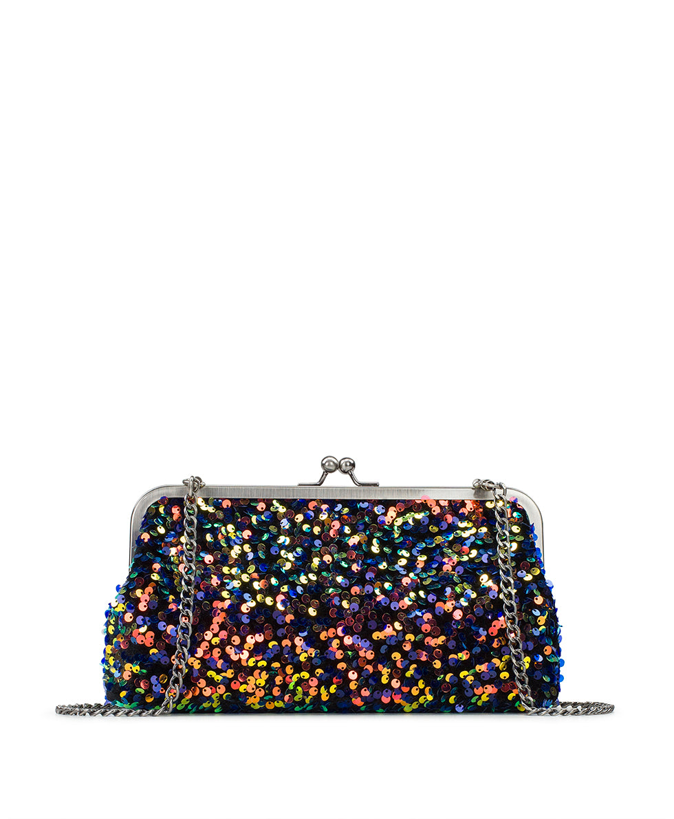 Potenaz Frame Bag - Payettes and Velvet - blue - by Patricia Nash - View 1 of 4