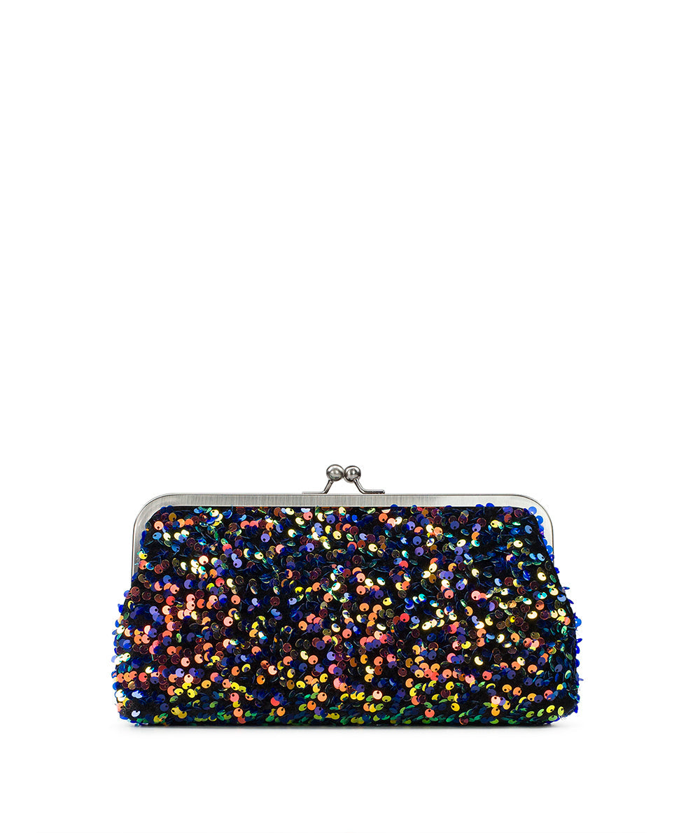 Potenaz Frame Bag - Payettes and Velvet - blue - by Patricia Nash - View 2 of 4
