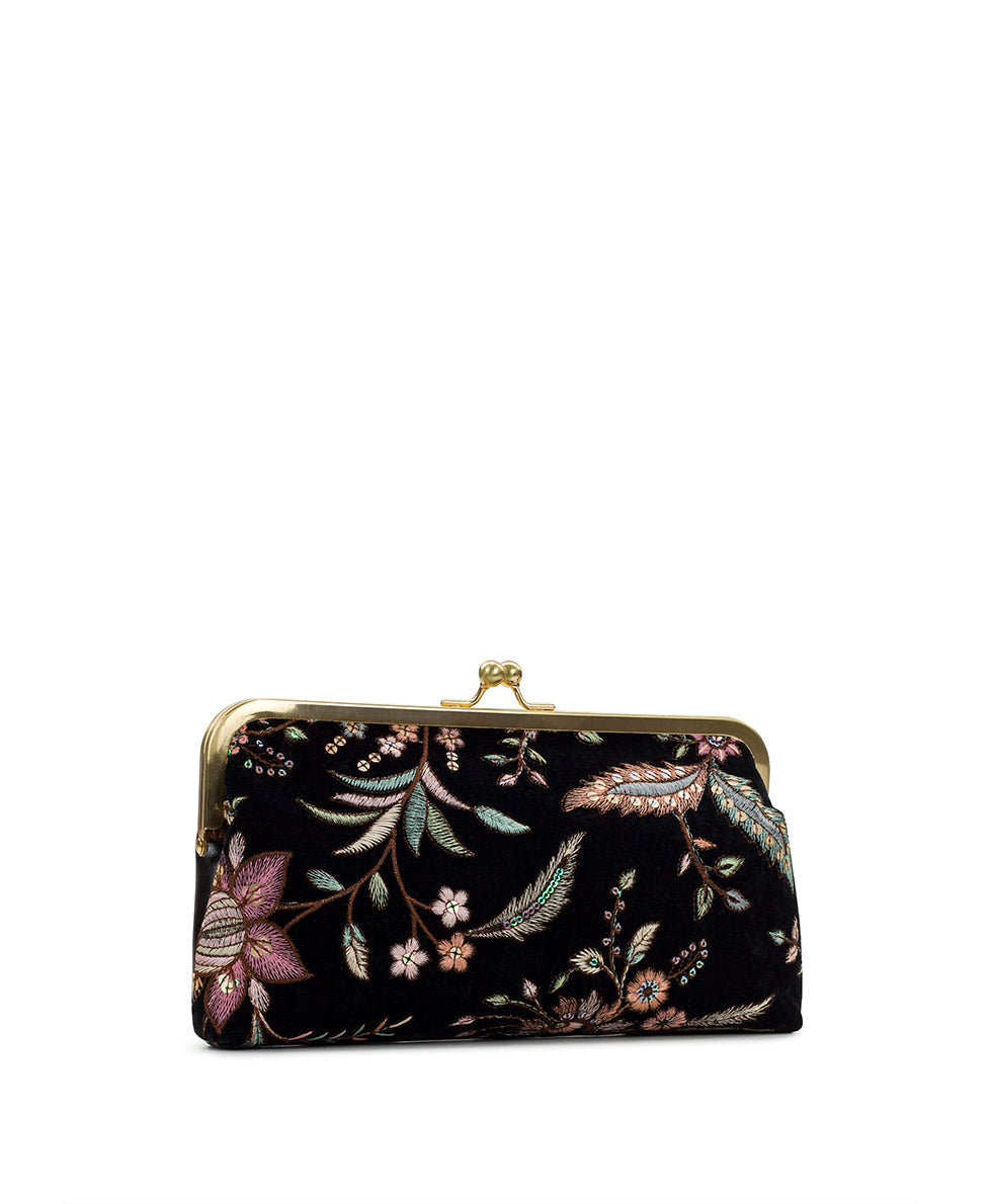 Potenaz Frame Bag - Velvet Jacquard - black - by Patricia Nash - View 3 of 4