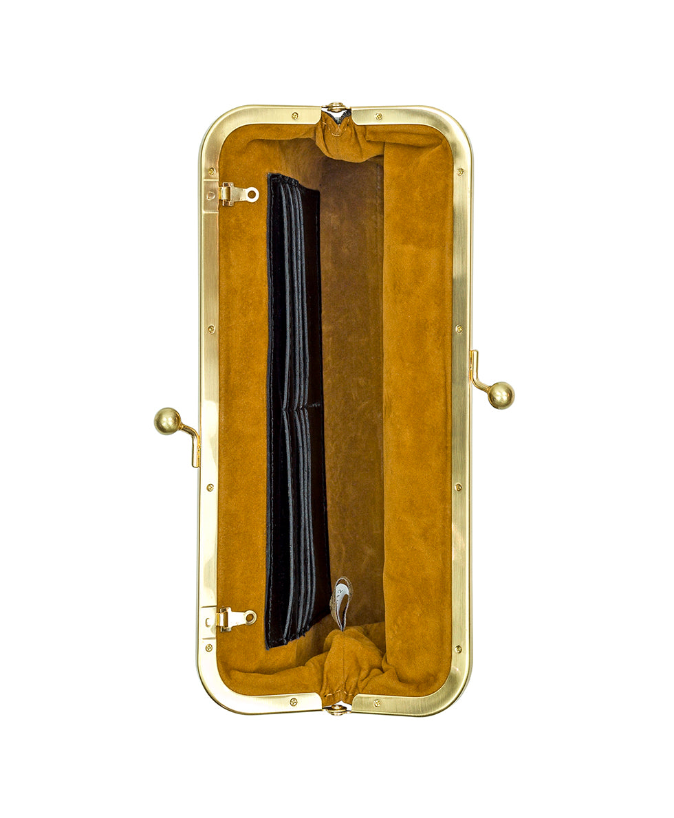 Potenaz Frame Bag - Velvet Jacquard - black - by Patricia Nash - View 4 of 4