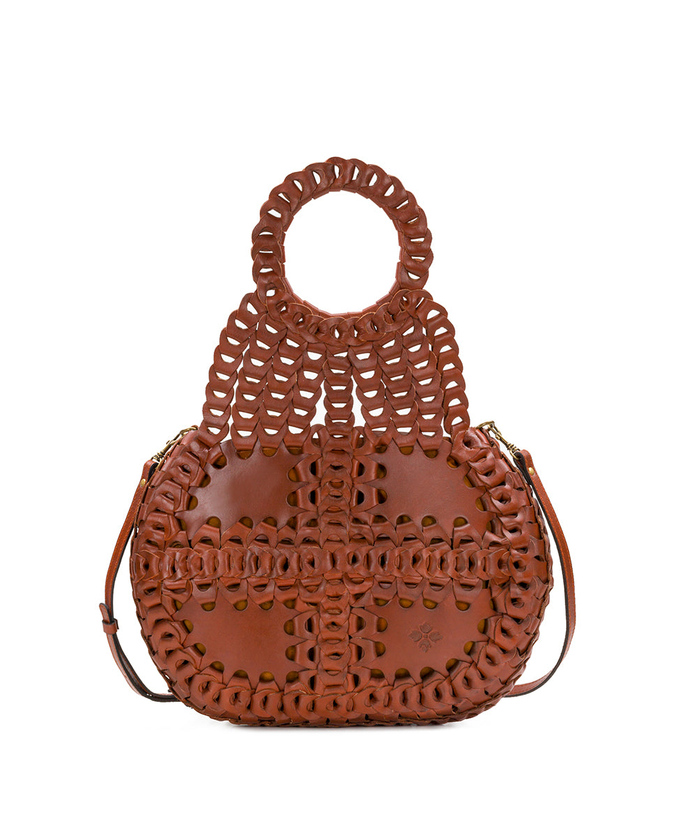 Female - Pisticci Flapover Crossbody Bag - Chainlink Leather - florence - by Patricia Nash - View 1 of 6