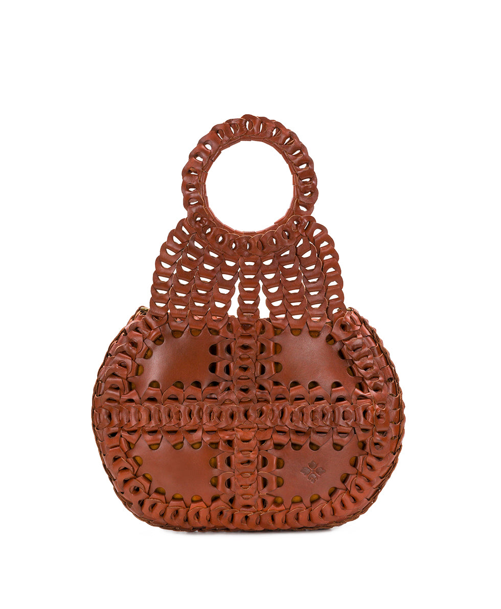 Female - Pisticci Flapover Crossbody Bag - Chainlink Leather - florence - by Patricia Nash - View 2 of 6