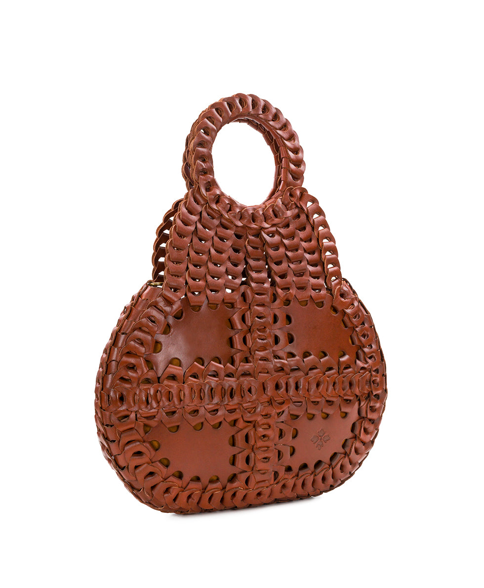Female - Pisticci Flapover Crossbody Bag - Chainlink Leather - florence - by Patricia Nash - View 3 of 6