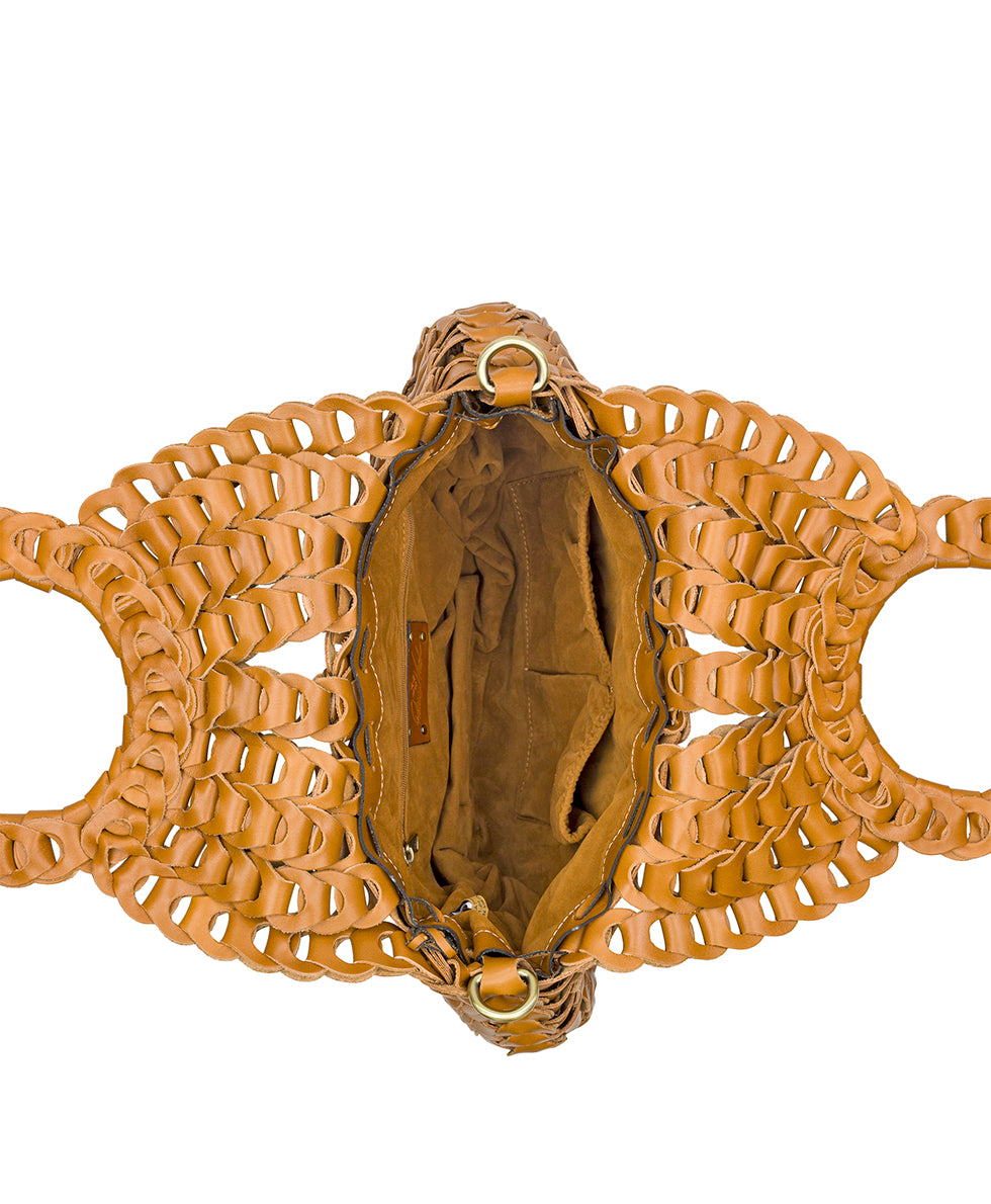 Female - Pisticci Flapover Crossbody Bag - Chainlink Leather - florence - by Patricia Nash - View 10 of 60