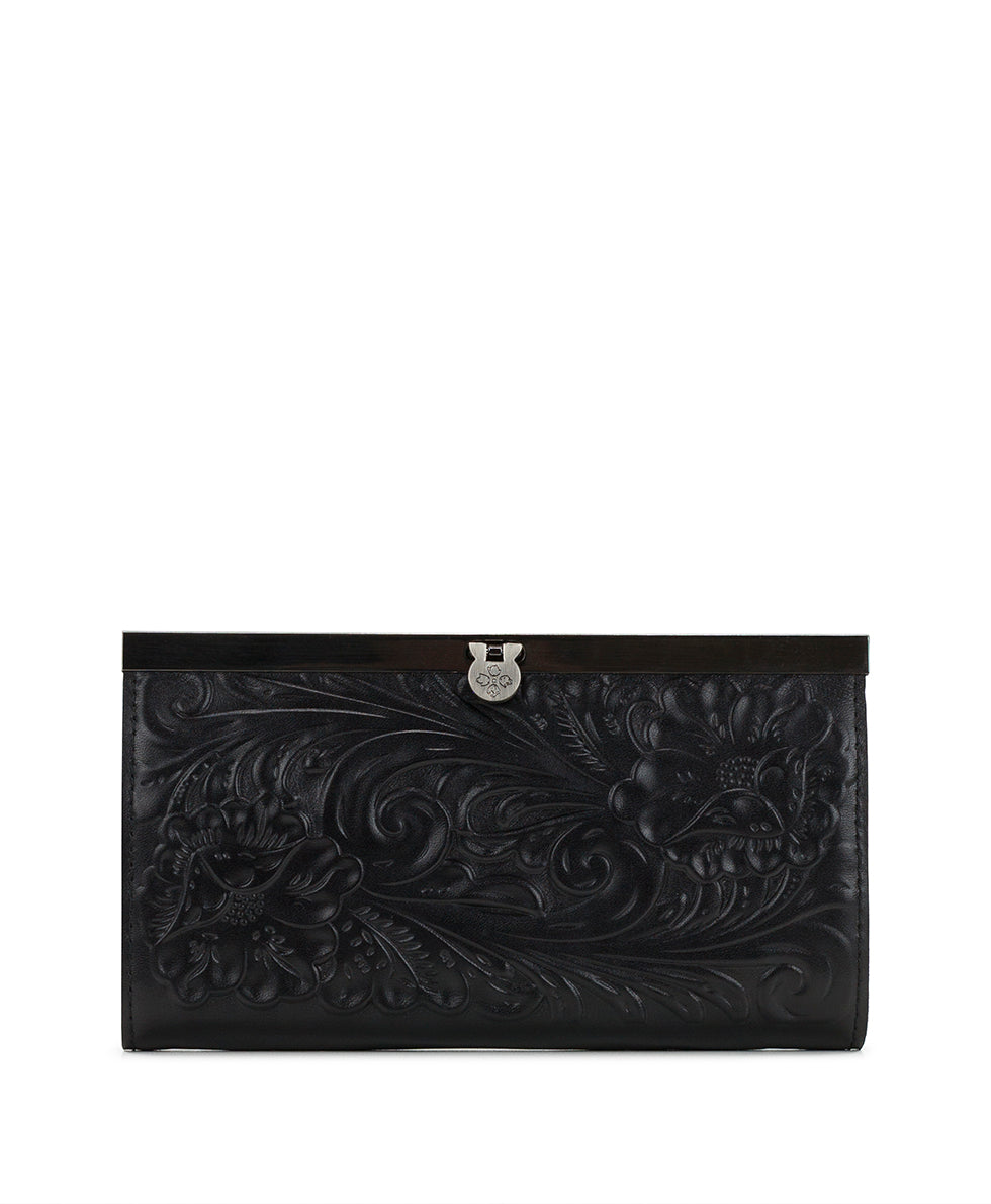Female - Cauchy Wallet - Tooled - black - by Patricia Nash - View 9 of 15