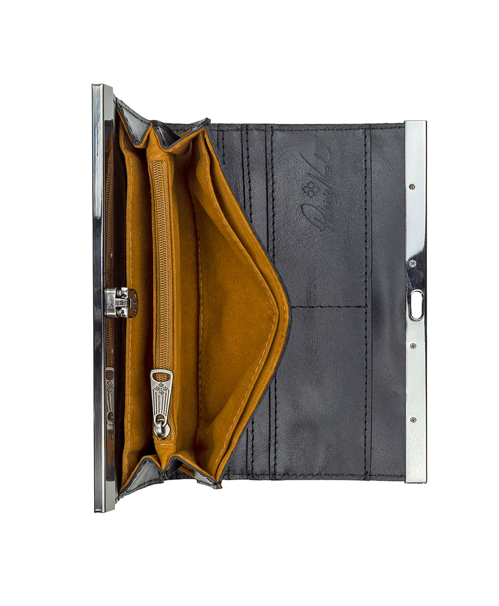 Female - Cauchy Wallet - Tooled - black - by Patricia Nash - View 8 of 15