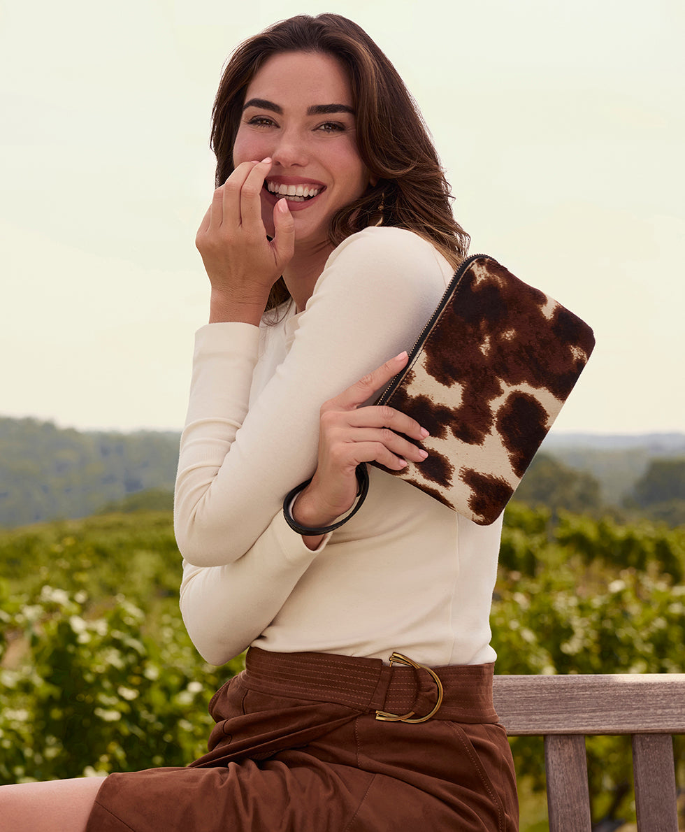 Female - Cassini Wristlet - Cavallino - chocolate - by Patricia Nash - View 4 of 4