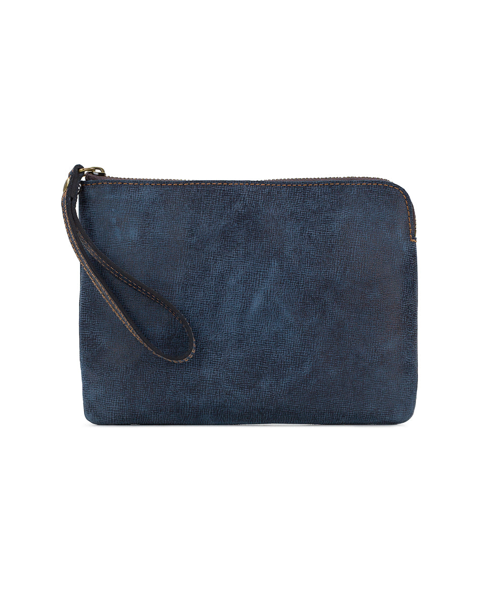 Cassini Wristlet - Denim Leather - dark denim - by Patricia Nash - View 1 of 4