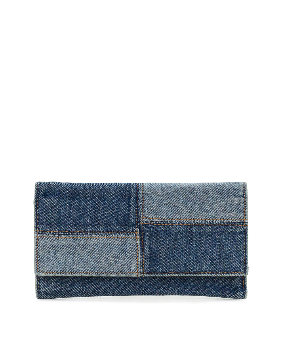 Female - Terresa Wallet - Patchwork Denim - dark denim/light denim - by Patricia Nash - View 1 of 5