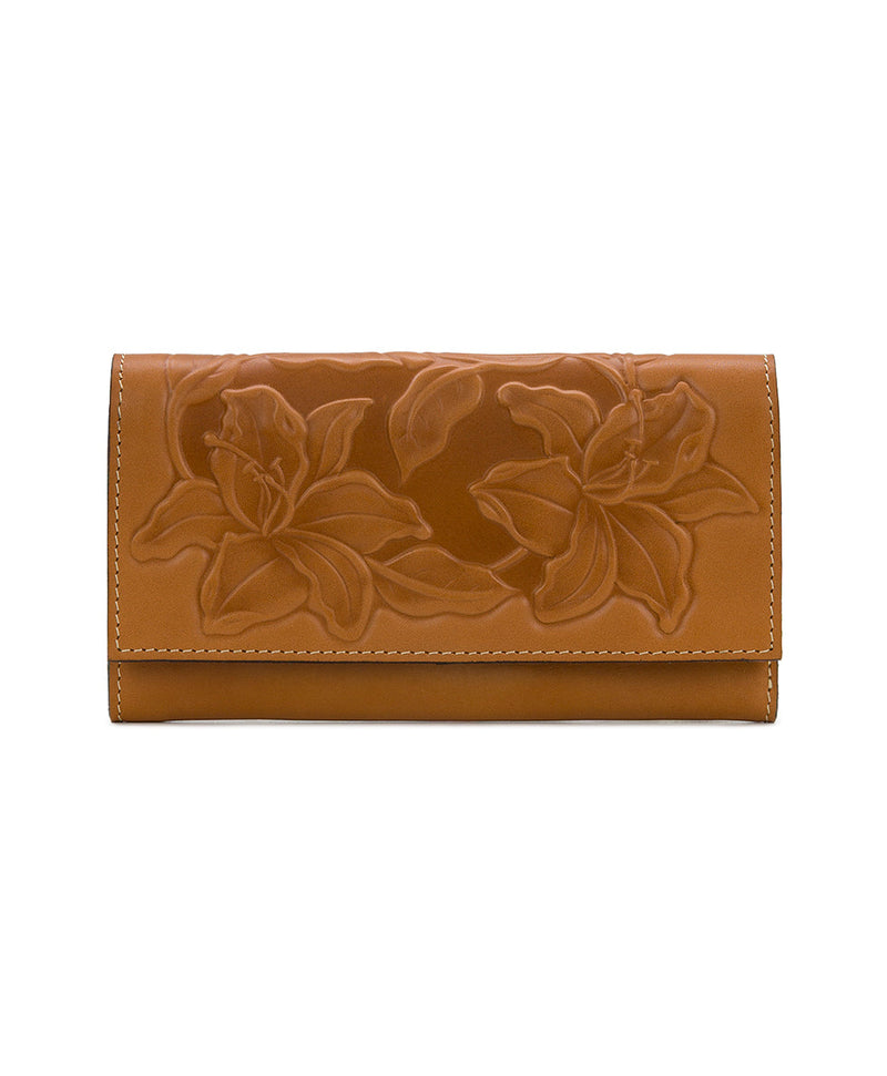 Terresa Wallet - Vintage Parisian Floral Tooled Leather