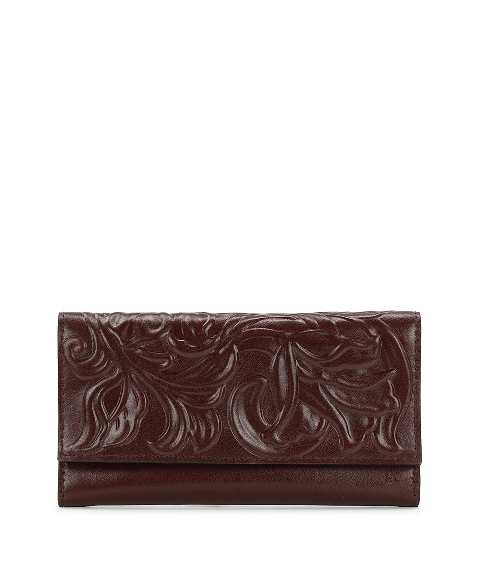 Female - Terresa Wallet - Classic Tooled - british tan - by Patricia Nash - View 1 of 4