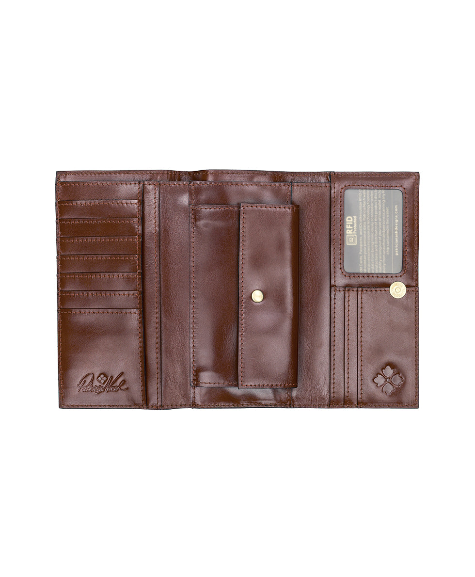 Female - Terresa Wallet - Classic Tooled - british tan - by Patricia Nash - View 3 of 4