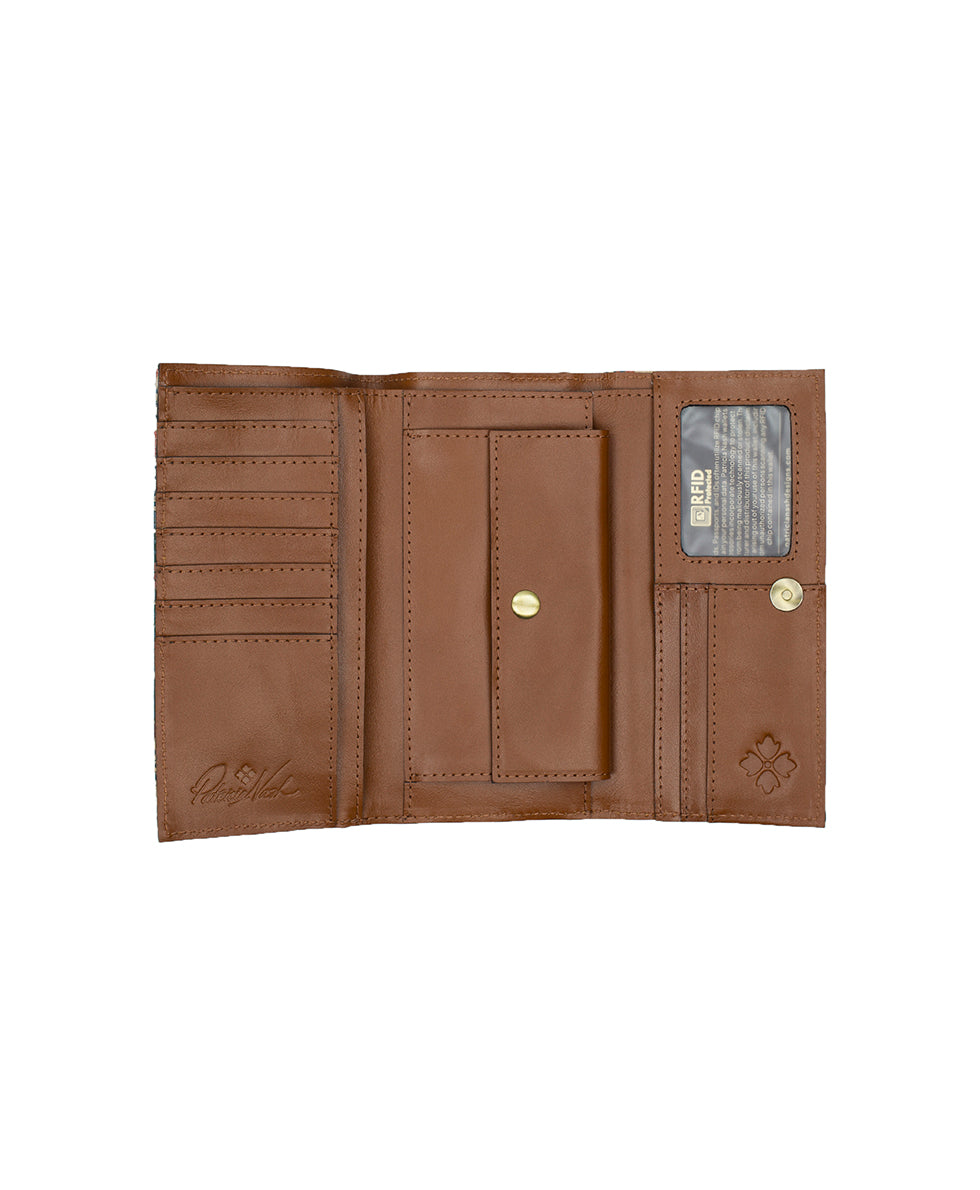 Female - Terresa Wallet | Nordic Quilted Patchwork | Nordic Patchwork - nordic patchwork - by Patricia Nash - View 3 of 4