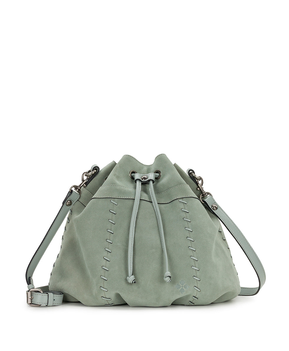 Female - Picerno Drawstring | Suede Leather | Nordic Blue - nordic blue - by Patricia Nash - View 1 of 5