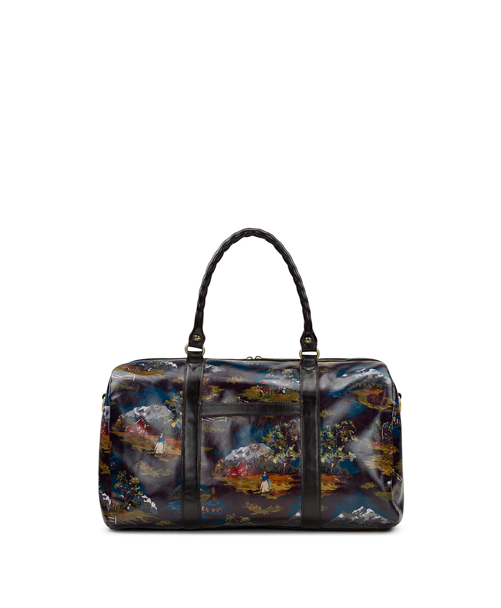 Female - Milano Weekender Duffel - Montana Prairie Skies - chocolate - by Patricia Nash - View 2 of 6