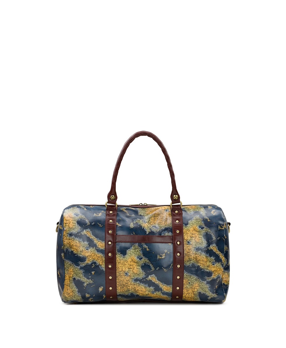 Female - Milano Weekender Duffel - Greek Map - greek map - by Patricia Nash - View 1 of 6