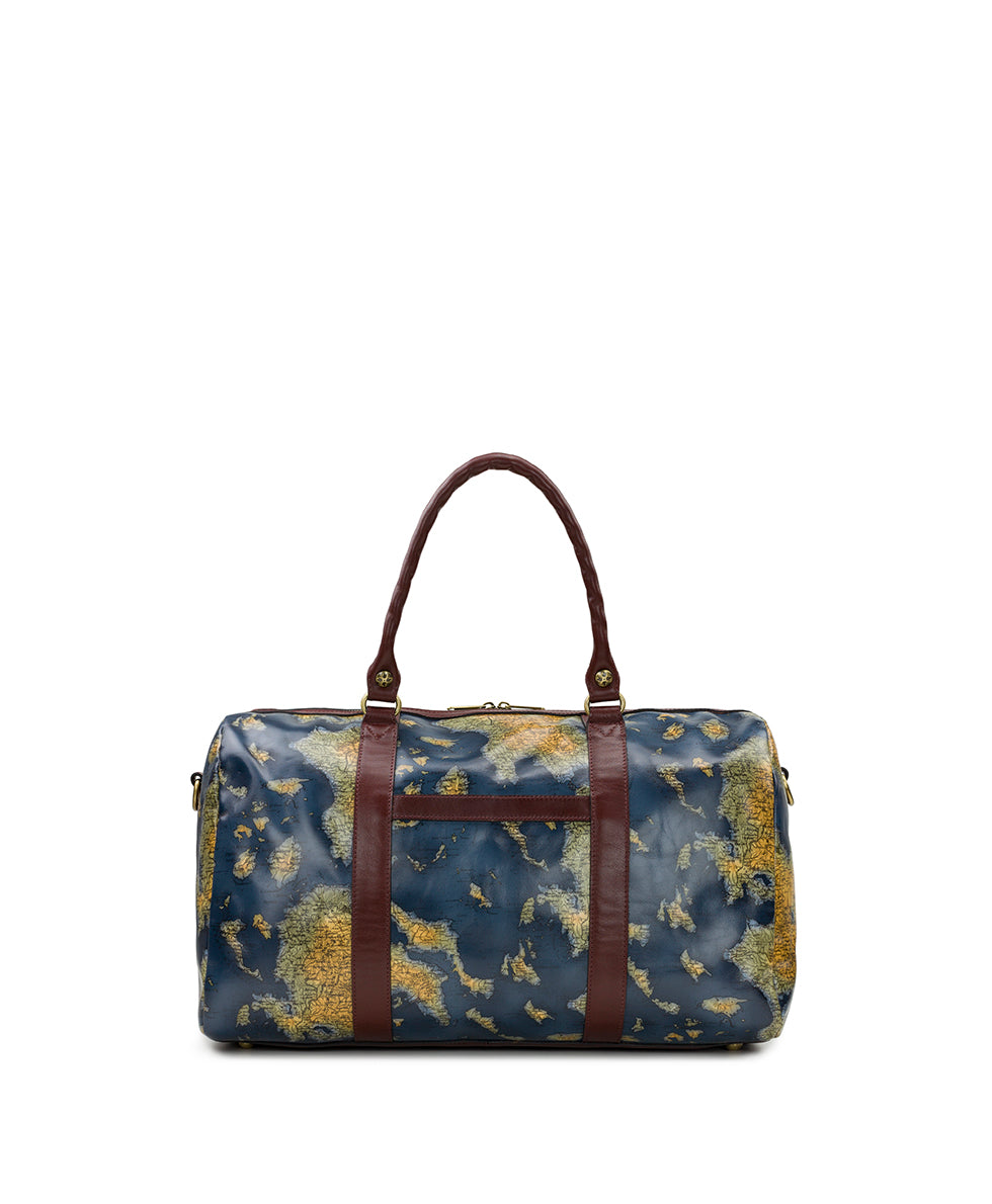 Female - Milano Weekender Duffel - Greek Map - greek map - by Patricia Nash - View 2 of 6