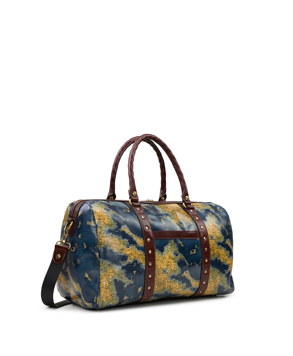 Female - Milano Weekender Duffel - Greek Map - greek map - by Patricia Nash - View 3 of 6