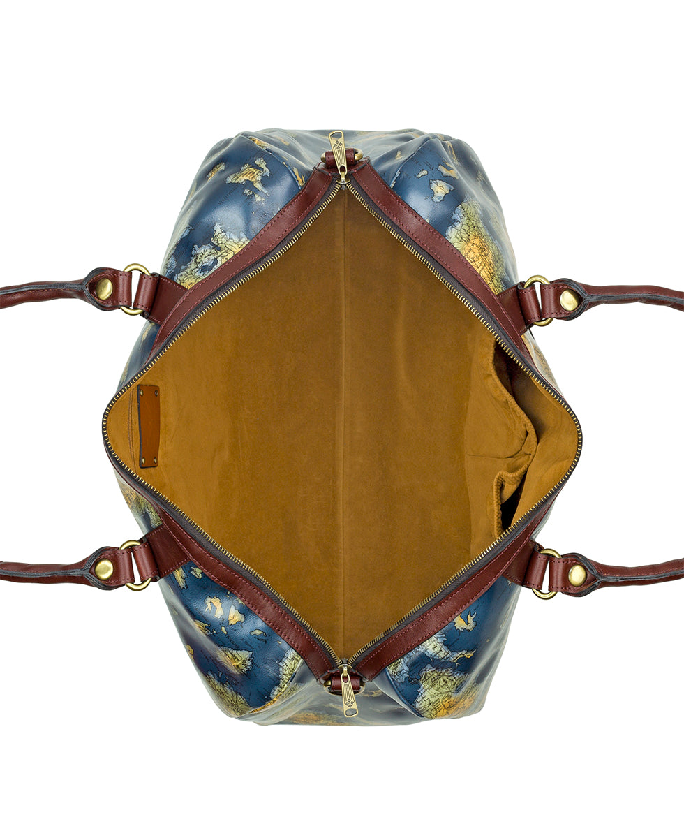 Female - Milano Weekender Duffel - Greek Map - greek map - by Patricia Nash - View 4 of 6