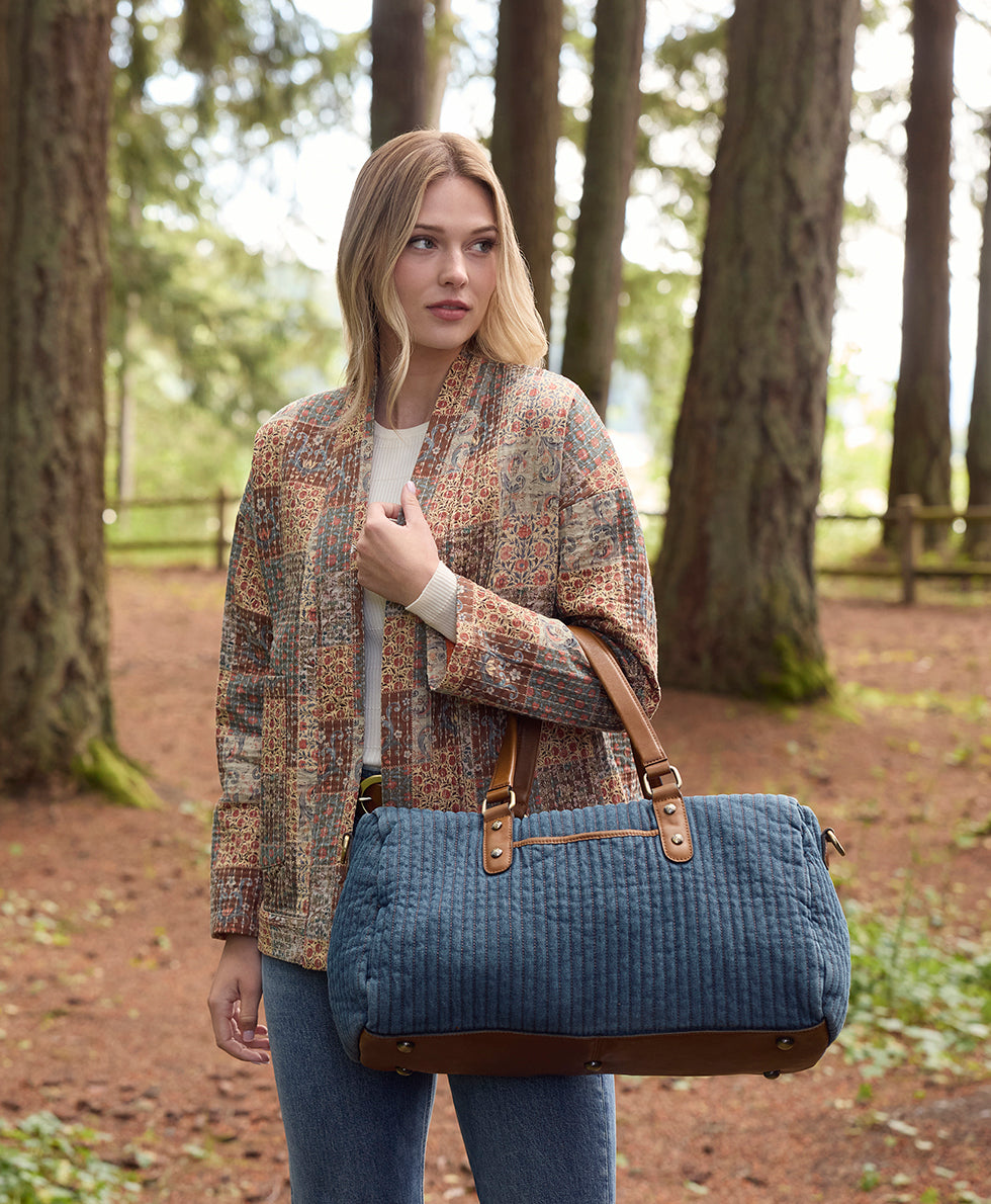 Female - Milano Weekender | Quilted Denim | Denim - denim - by Patricia Nash - View 2 of 6