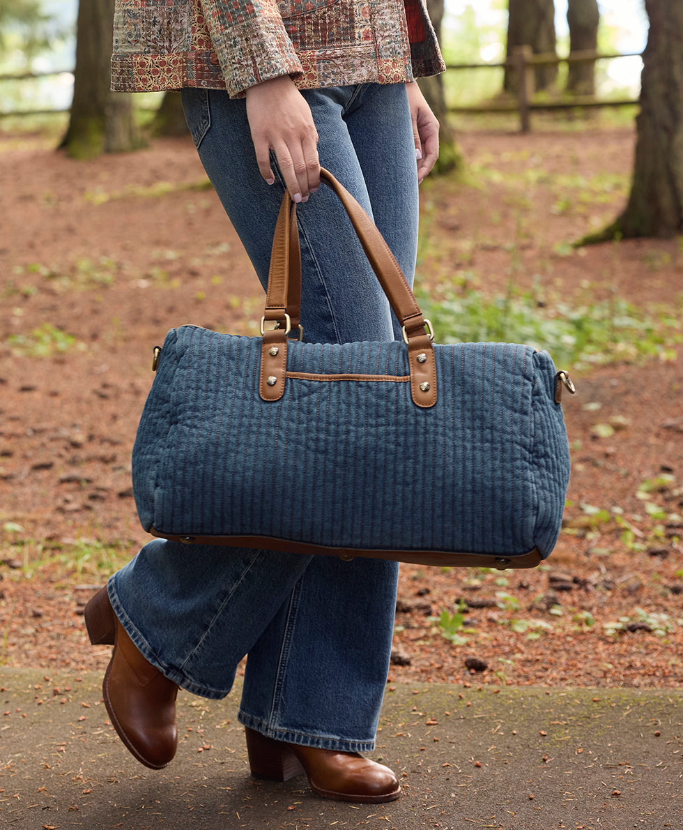 Female - Milano Weekender | Quilted Denim | Denim - denim - by Patricia Nash - View 6 of 6