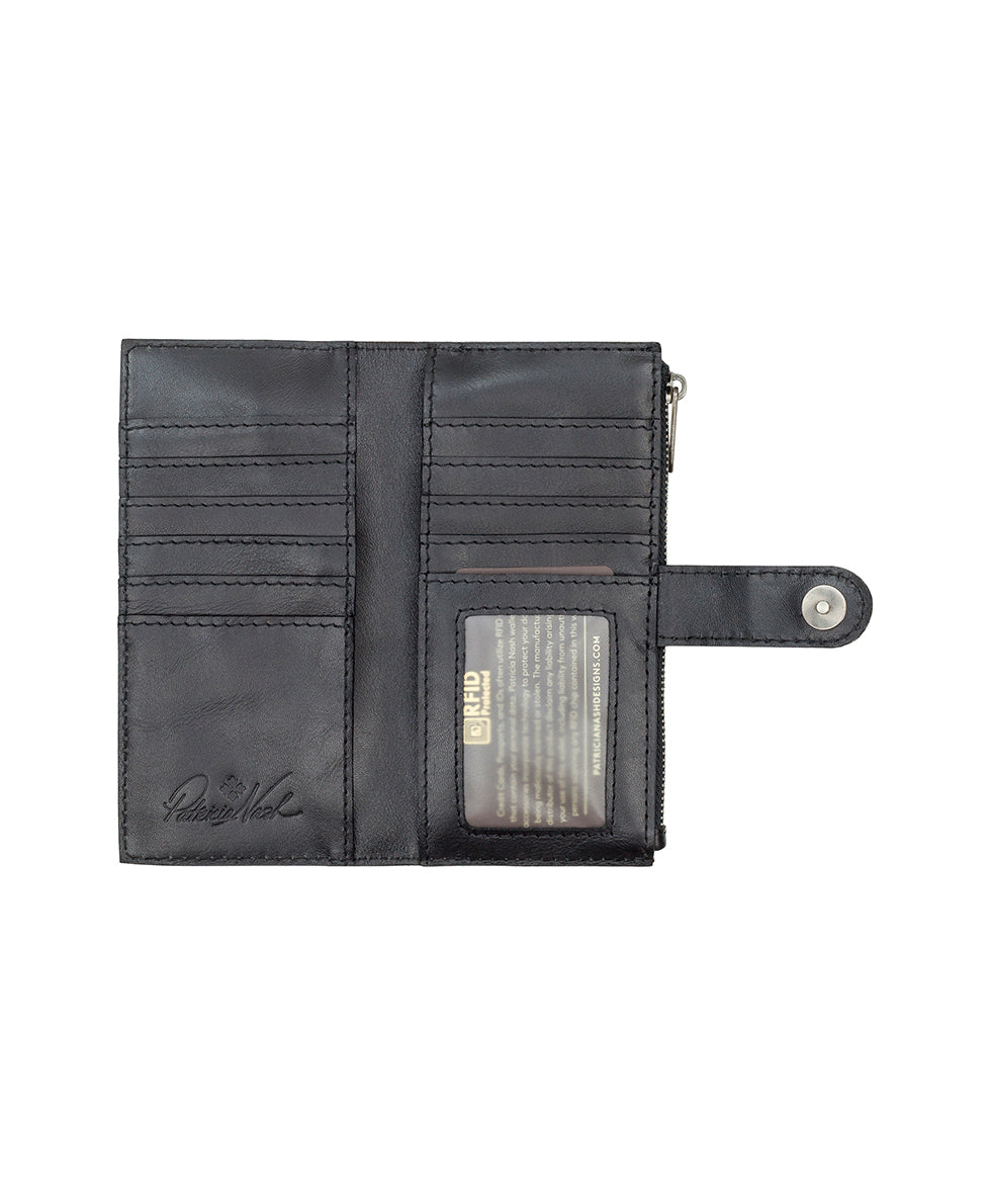 Nazari Bifold Wallet - Heritage - black - by Patricia Nash - View 4 of 10