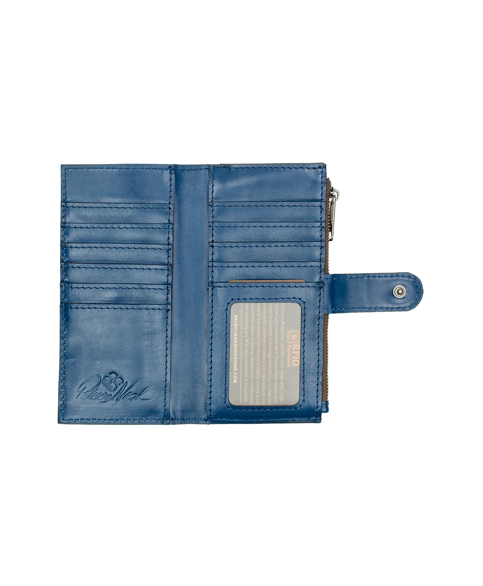 Nazari Wallet - Vintage Distressed Leather - rosewood - by Patricia Nash - View 15 of 30