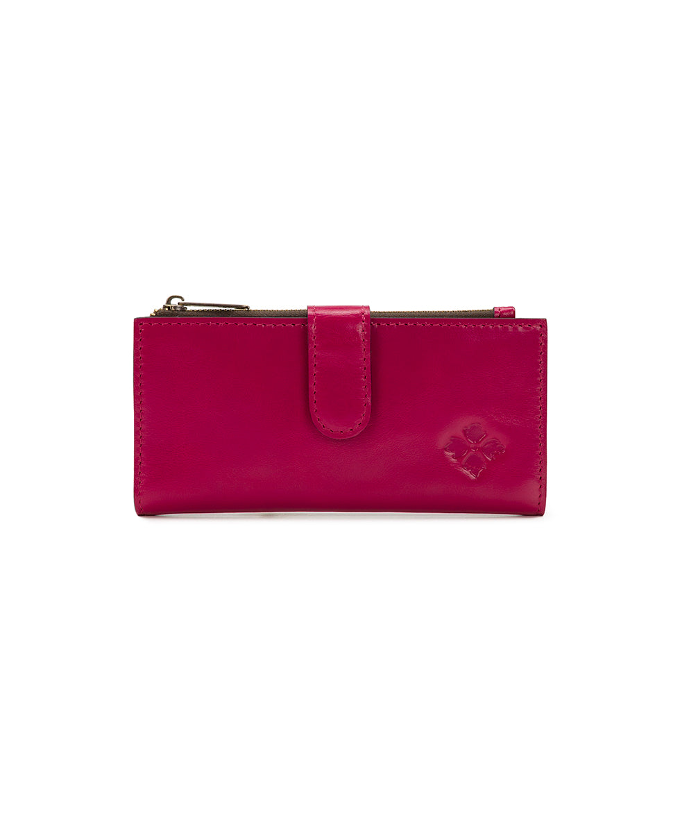 Nazari Wallet - Vintage Distressed Leather - fuchsia - by Patricia Nash - View 1 of 4