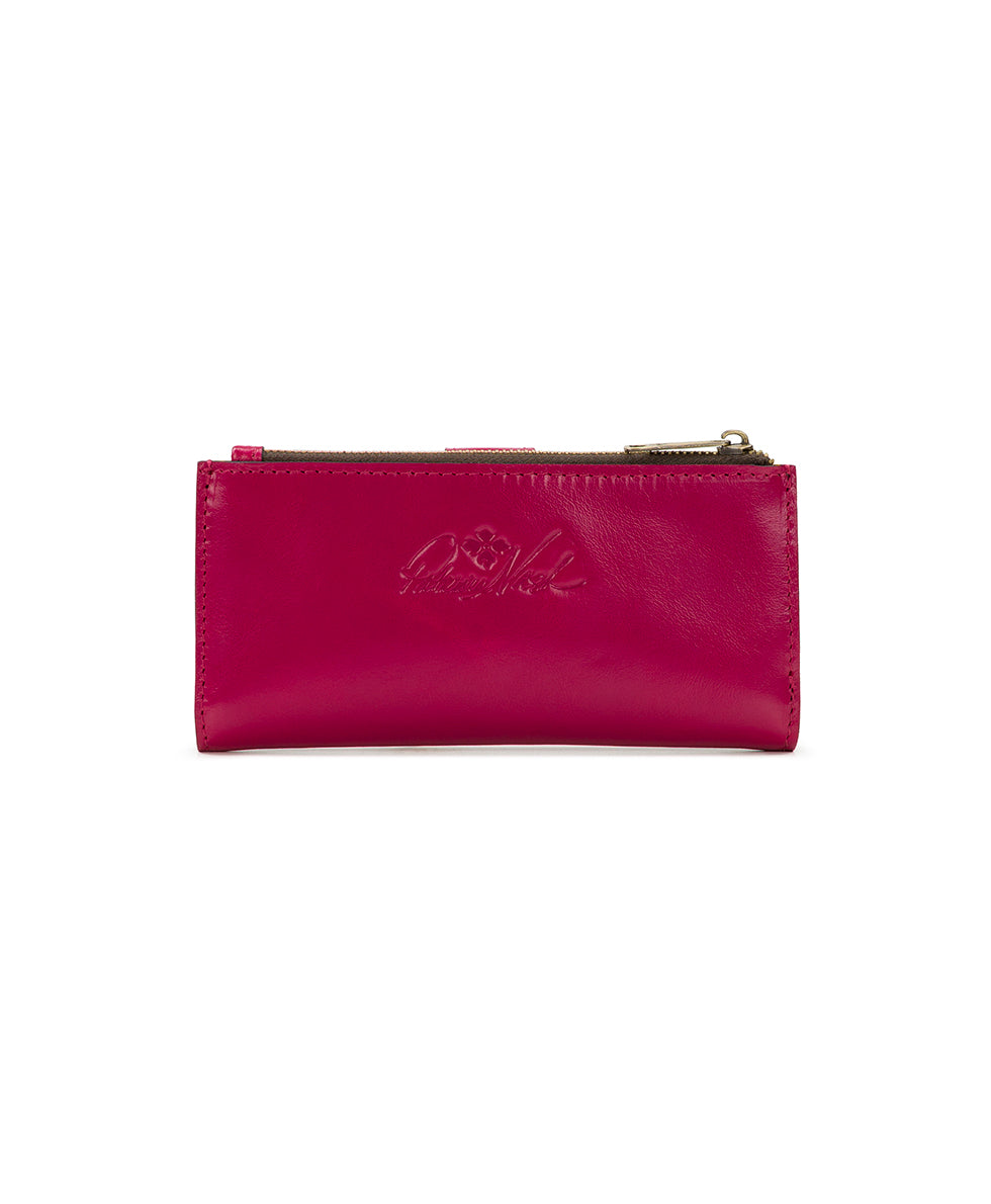Nazari Wallet - Vintage Distressed Leather - fuchsia - by Patricia Nash - View 2 of 4