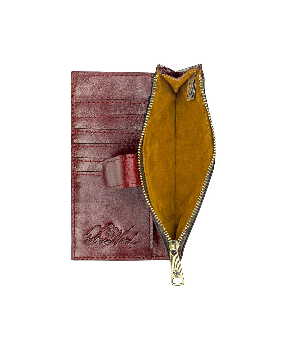 Nazari Wallet - Vintage Distressed Leather - rosewood - by Patricia Nash - View 12 of 30