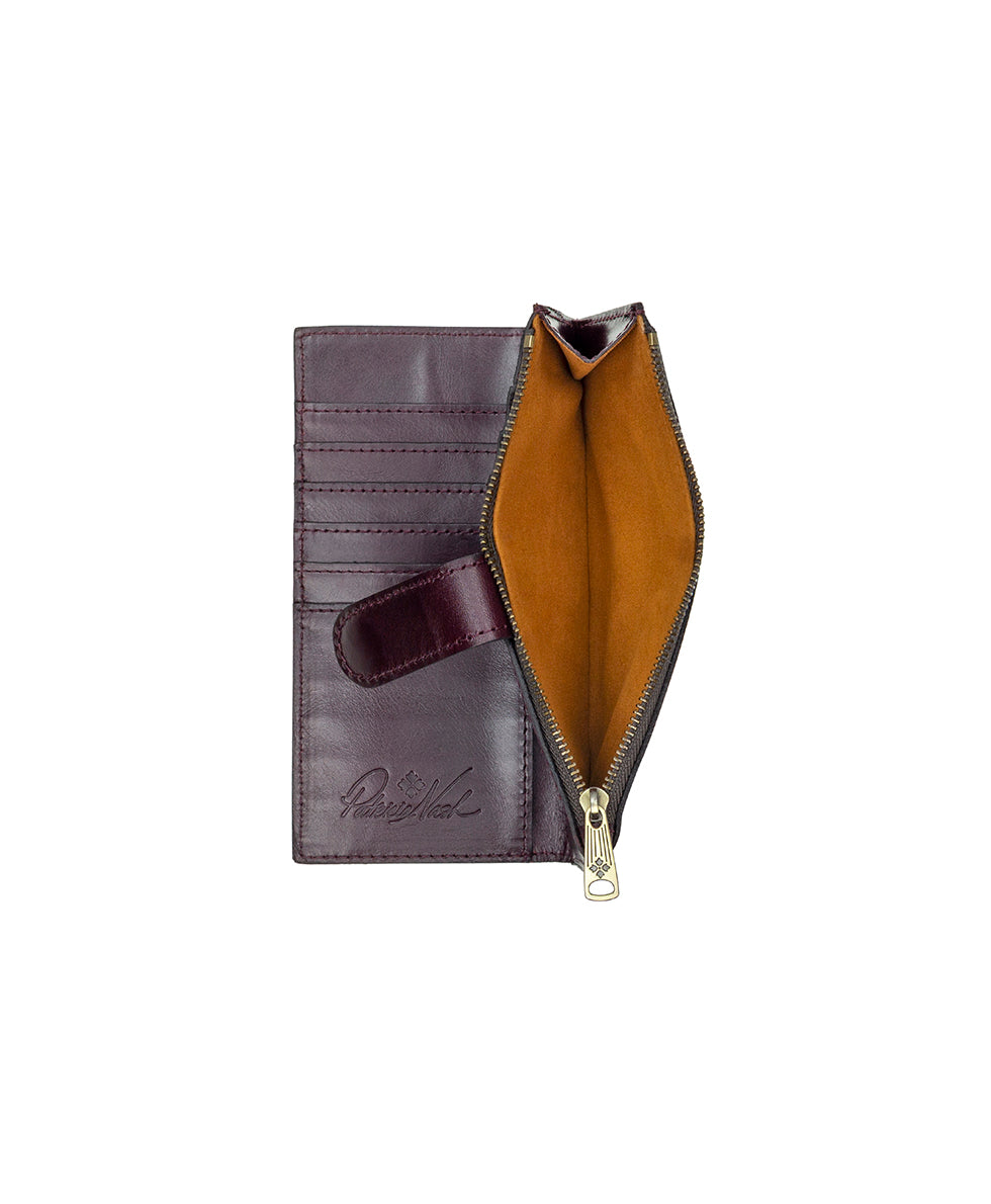 Female - Nazari Wallet | Vintage Distressed | Plum - plum - by Patricia Nash - View 4 of 4