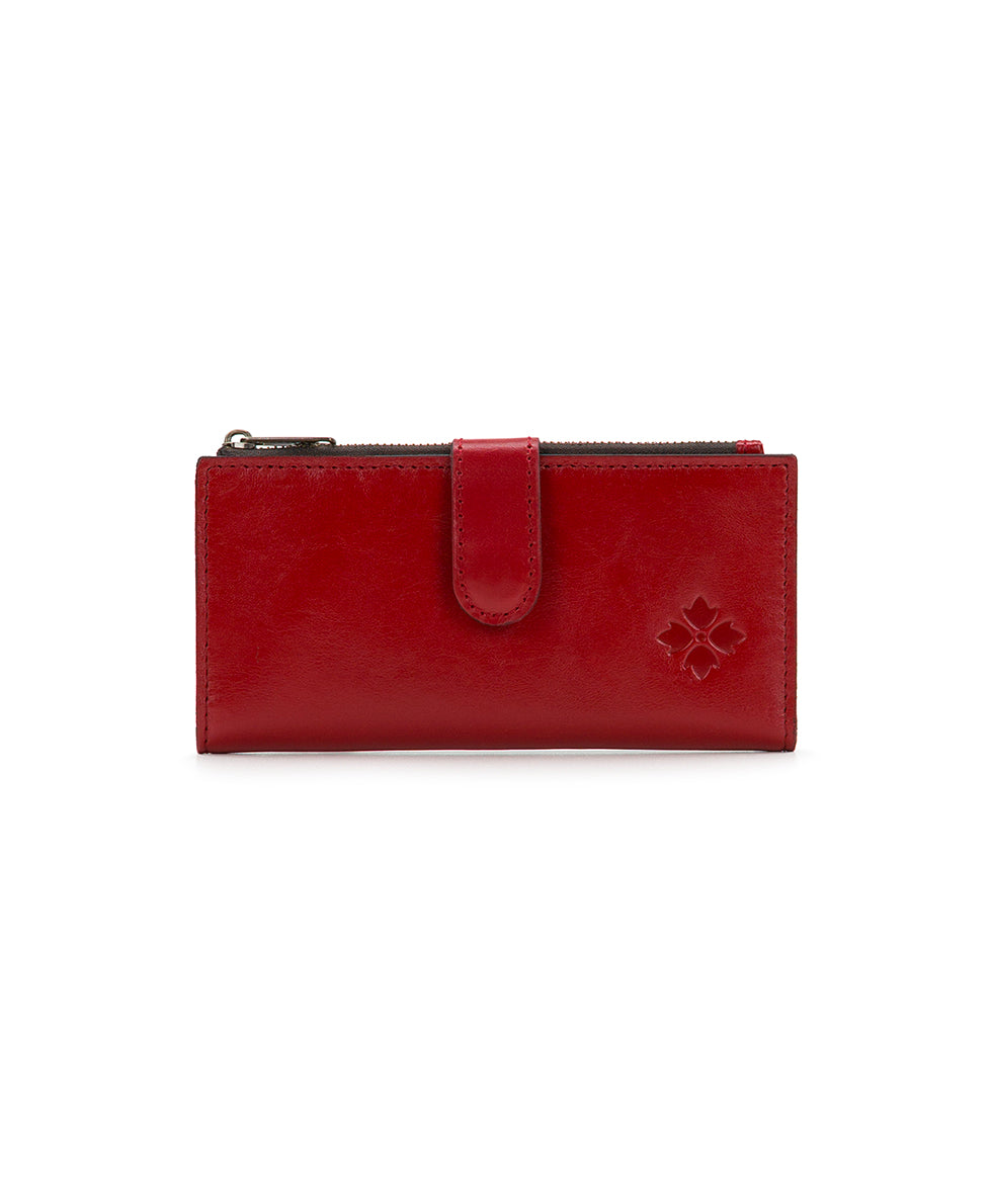 Nazari Wallet - Vintage Distressed Leather - rosewood - by Patricia Nash - View 1 of 4