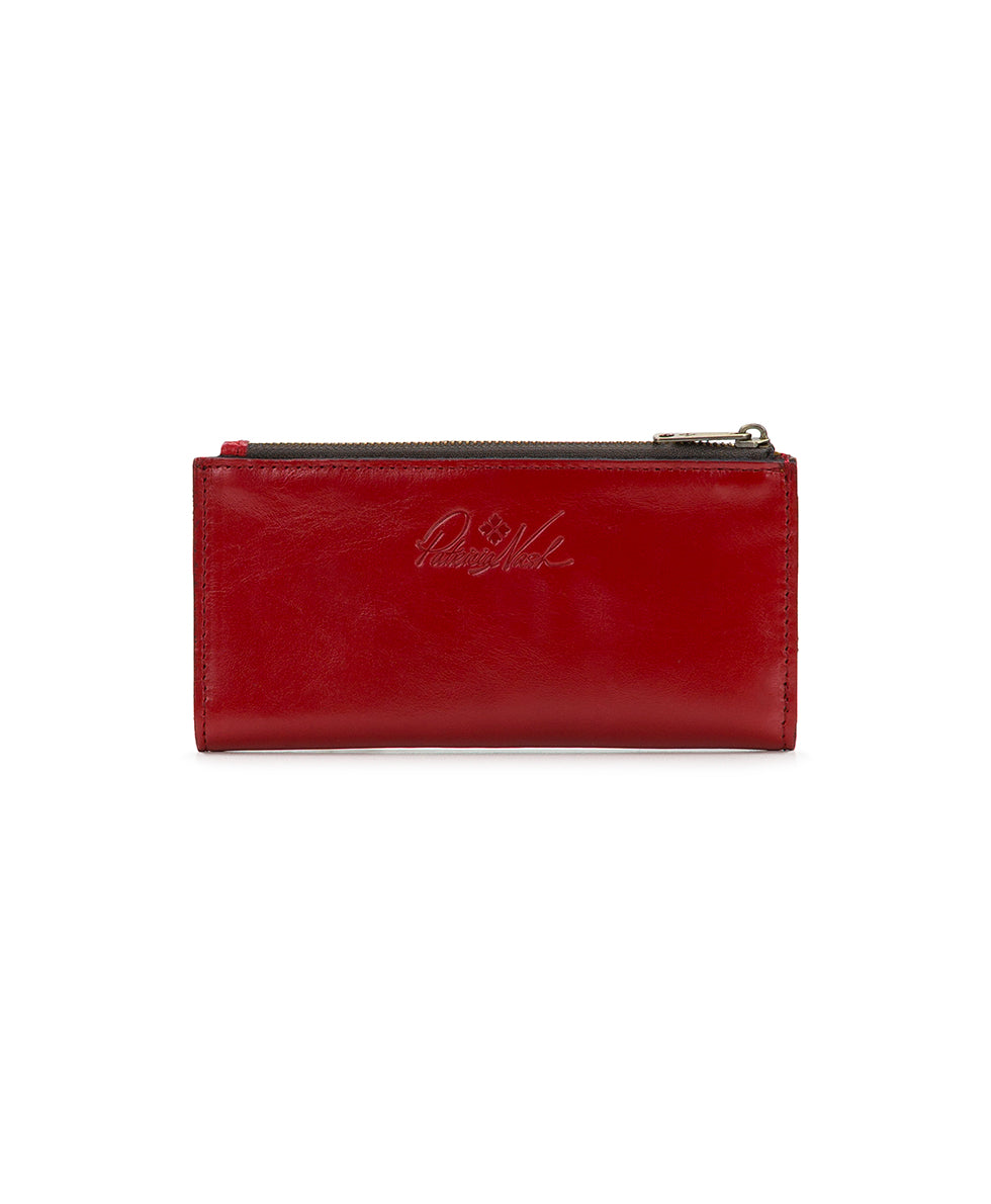 Nazari Wallet - Vintage Distressed Leather - rosewood - by Patricia Nash - View 2 of 4
