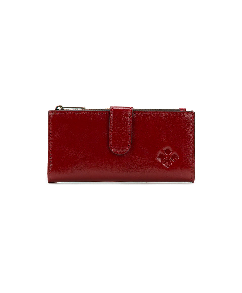Nazari Wallet - Vintage Distressed Leather - rosewood - by Patricia Nash - View 5 of 30