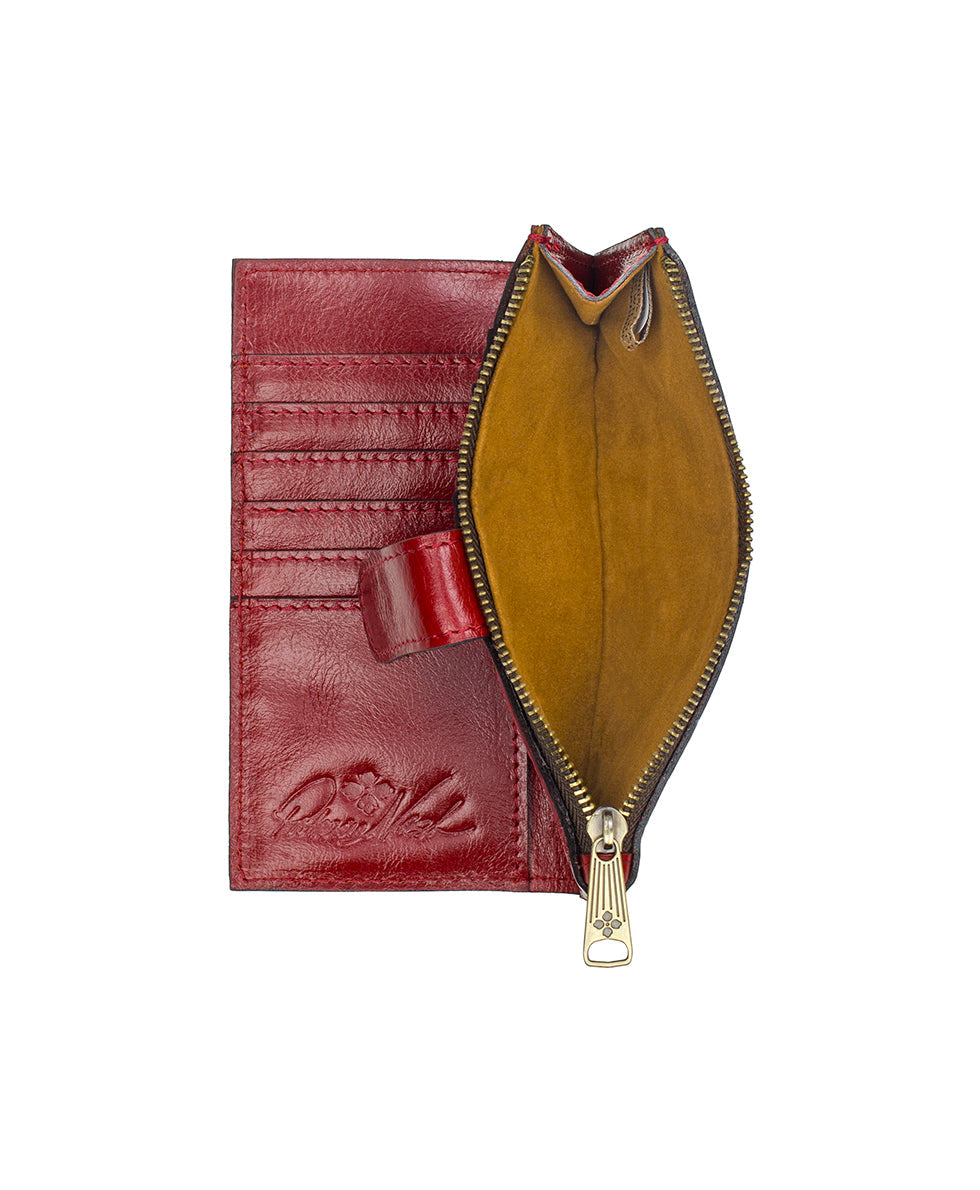 Nazari Wallet - Vintage Distressed Leather - rosewood - by Patricia Nash - View 8 of 30